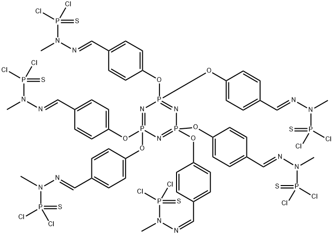 CYCLOTRIPHOSPHAZENE-PMMH-6 DENDRIMER GENERATION 1.0 Struktur