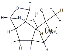 2H-1,5,6-Trioxadicyclopenta[cd,gh]pentalen-2,4-imine,octahydro-5a-methyl-(9CI) Struktur