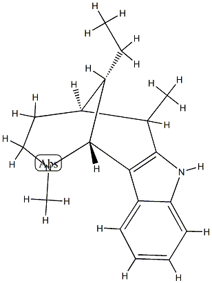 1-Methyldasycarpidan Struktur