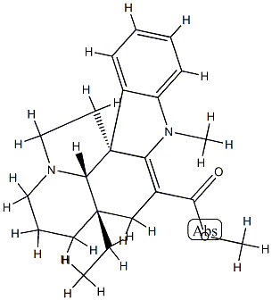 (5α,12β,19α)-2,3-Didehydro-1-methylaspidospermidine-3-carboxylic acid methyl ester Struktur