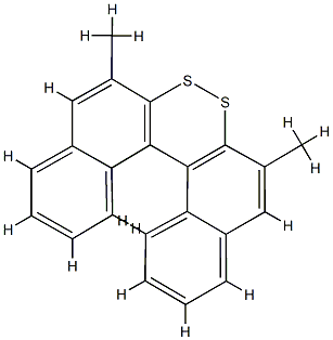 Dinaphtho2,1-c:1,2-e1,2dithiin, 2,5-dimethyl- Struktur