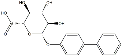 Glucopyranosiduronic acid, 4-biphenylyl, beta-D- Struktur