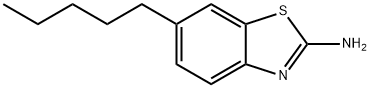 2-Benzothiazolamine,6-pentyl-(9CI) Struktur