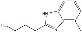 1H-Benzimidazole-2-propanol,4-methyl-(9CI) Struktur