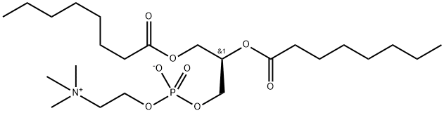 3-二(辛酰氧基)丙基2-(三甲基銨基)乙基磷酸酯 結(jié)構(gòu)式