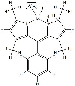 1,3,5,7-四甲基-8-苯基-4,4-DIFLUOROBORADIAZAINDACENE 結(jié)構(gòu)式