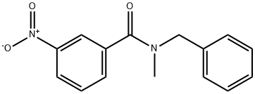 N-benzyl-N-methyl-3-nitrobenzamide Struktur