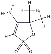 5H-1,2-Oxathiol-4-amine,  5,5-dimethyl-,  2,2-dioxide Struktur