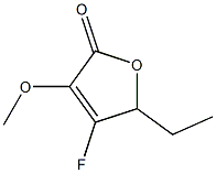 2(5H)-Furanone,5-ethyl-4-fluoro-3-methoxy-(9CI) Struktur