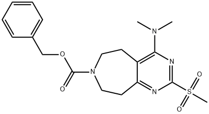 Benzyl 4-(Dimethylamino)-2-(Methylsulfonyl)-8,9-Dihydro-5H-Pyrimido[4,5-D]Azepine-7(6H)-Carboxylate(WXC04421) Struktur