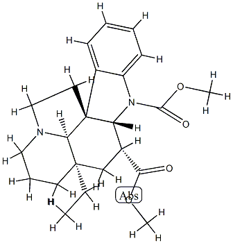 Aspidospermidine-1,3β-dicarboxylic acid dimethyl ester Struktur