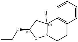 2H-Isoxazolo[3,2-a]isoquinoline,2-ethoxy-1,5,6,10b-tetrahydro-,(2R,10bS)-rel-(9CI) Struktur