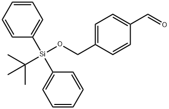 α-(t-butyl-diphenylsilyloxy)tolualdehyde Struktur