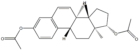 1,3,5(10),6-エストラテトラエン-3,17β-ジオールジアセタート 化學(xué)構(gòu)造式