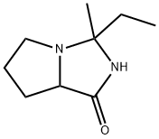 1H-Pyrrolo[1,2-c]imidazol-1-one,3-ethylhexahydro-3-methyl-(9CI) Struktur