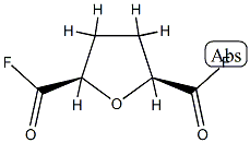 erythro-Hexaroyl difluoride, 2,5-anhydro-3,4-dideoxy- (9CI) Struktur