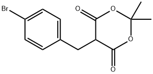 5-(4-BroMobenzyl)-2,2-diMethyl-1,3-dioxane-4,6-dione Struktur