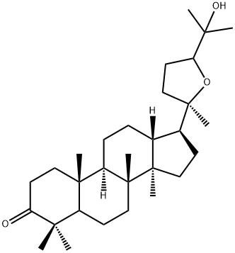 (20R)-20,24-Epoxy-25-hydroxy-5α-dammaran-3-one Struktur