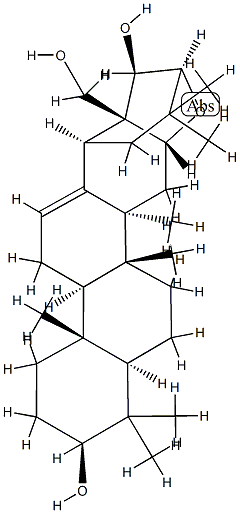 16α,21α-Epoxy-5α-olean-12-ene-3β,22α,28-triol Struktur