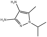 1H-Pyrazole-3,4-diamine,5-methyl-1-(1-methylethyl)-(9CI) Struktur