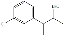 3-Chloro-α,β-dimethylbenzeneethanamine Struktur