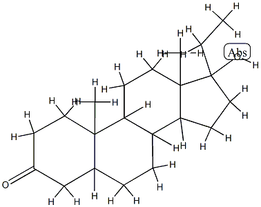 17β-Hydroxy-17-ethyl-5α-androstane-3-one Struktur