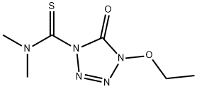 1H-Tetrazole-1-carbothioamide,4-ethoxy-4,5-dihydro-N,N-dimethyl-5-oxo-(9CI) Struktur