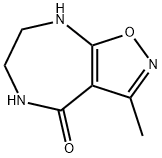 4H-Isoxazolo[5,4-e][1,4]diazepin-4-one,5,6,7,8-tetrahydro-3-methyl-(9CI) Struktur