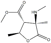 Arabinonicacid,2,3,5-trideoxy-3-(methoxycarbonyl)-2-C-methyl-2-(methylamino)-,gamma-lactone(9CI) Struktur