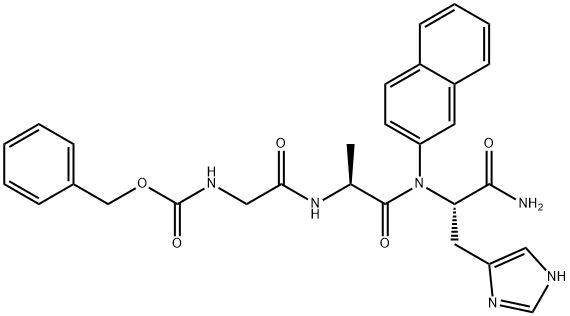 Z-Gly-Ala-His-βNA Struktur