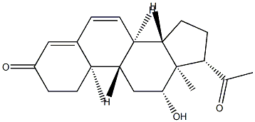 12β-Hydroxypregna-4,6-diene-3,20-dione Struktur