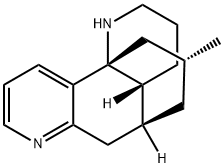 (4aR,12R)-2,3,4,4aβ,5,6-Hexahydro-12-methyl-1H-5β,10bβ-propano-1,7-phenanthroline Struktur