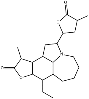 (8ξ,9ξ,10ξ,11ξ,12ξ,13ξ,14ξ)-2-(Tetrahydro-4-methyl-5-oxofuran-2-yl)stenine Struktur