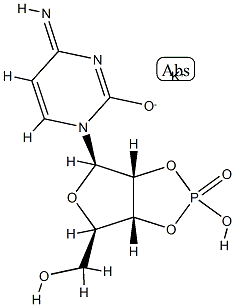 Cytidine 2',3'-phosphoric acid potassium salt Struktur