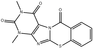 6H-Purino[8,7-b][1,3]benzothiazine-2,4,6(1H,3H)-trione,  1,3-dimethyl- Struktur