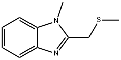 1H-Benzimidazole,1-methyl-2-[(methylthio)methyl]-(9CI) Struktur