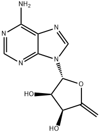 4',5'-Didehydro-5'-deoxyadenosine Struktur