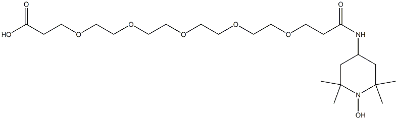 Acid-PEG5-TEMPO Struktur