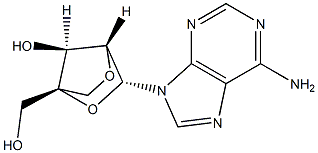 9-[2,5-脫水-4-C-(羥基甲基)-ALPHA-L-呋喃來蘇糖基]-9H-嘌呤-6-胺, 206055-70-1, 結(jié)構(gòu)式