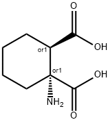 1,2-Cyclohexanedicarboxylicacid,1-amino-,(1R,2R)-rel-(9CI) Struktur