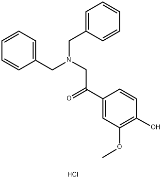 2-(DIBENZYLAMINO)-4'-HYDROXY-3'-METHOXY& Struktur