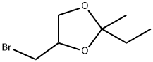 1,3-Dioxolane,4-(bromomethyl)-2-ethyl-2-methyl-(9CI) Struktur