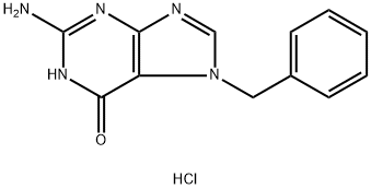 6H-Purin-6-one, 2-aMino-1,7-dihydro-7-(phenylMethyl)- (hydrochloride)(1:1) Struktur