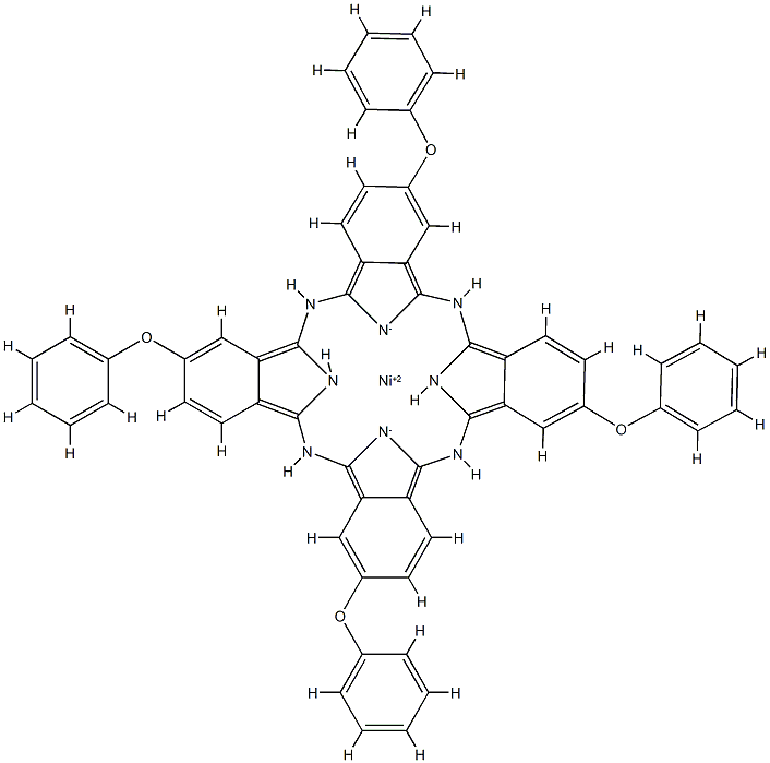 NICKEL(II) 2 9 16 23-TETRAPHENOXY-29H 3& Struktur