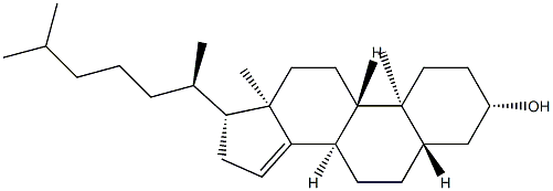 5α-Cholest-14-en-3β-ol Struktur