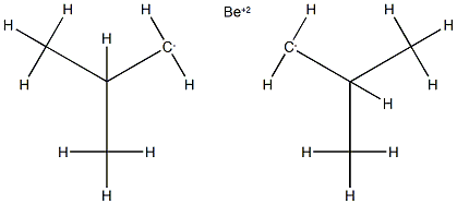 beryllium(+2) cation, 2-methanidylpropane Struktur