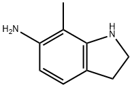 1H-Indol-6-amine,2,3-dihydro-7-methyl-(9CI) Struktur