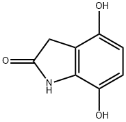 2H-Indol-2-one,1,3-dihydro-4,7-dihydroxy-(9CI) Struktur