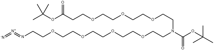 N-(Azido-PEG4)-N-Boc-PEG3-t-butyl ester, 2093152-85-1, 結(jié)構(gòu)式