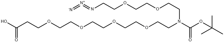 N-(Azido-PEG2)-N-Boc-PEG4-acid, 2093153-82-1, 結(jié)構(gòu)式